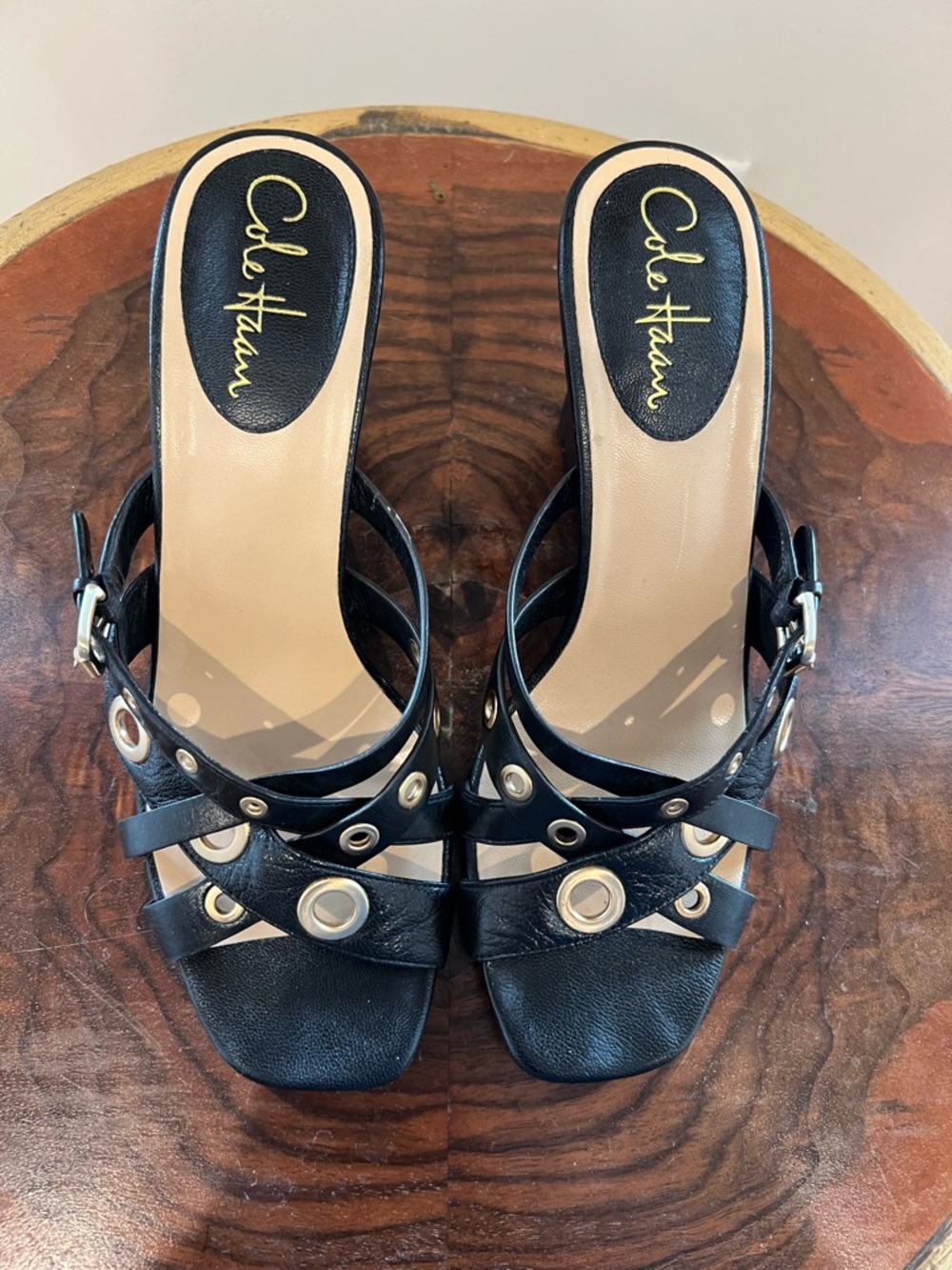 Cole Haan Air Whitney Slide - Black Wedge